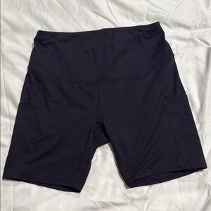 Zella Black Bike Shorts with Pockets